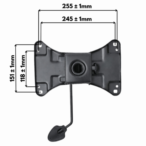 Chair Seat Plate with Lever